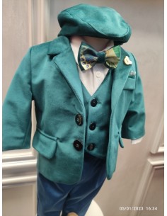 Costum botez catifea