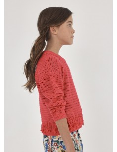 Pulover ochiuri cu aplicatii franjuri pentru fata 2