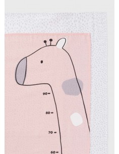 Set 2 tifoane cu masurator din bumbac pentru bebe 2