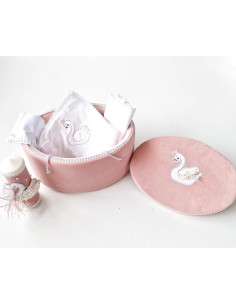 Cufar oval cu lumanare-lebada 2