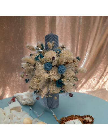 Lumanare Botez Bleu