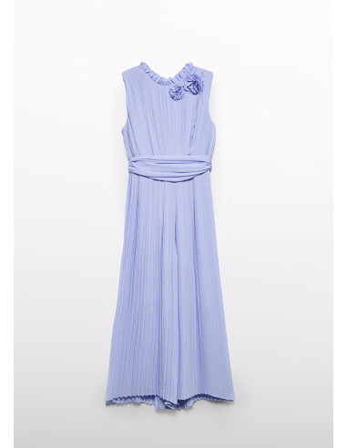 SALOPETA LUNGA CREP PLIURI FETITA