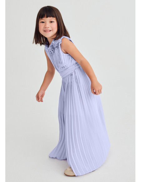 SALOPETA LUNGA CREP PLIURI FETITA