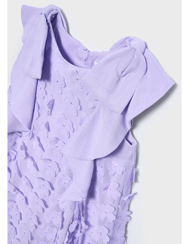 Rochie bambula flori 3d fetita
