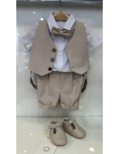 Costum botez beige