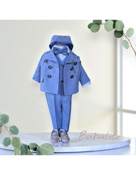 Costum botez cu sacou si vesta