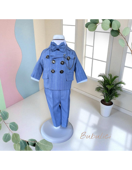 Costum botez cu sacou si vesta