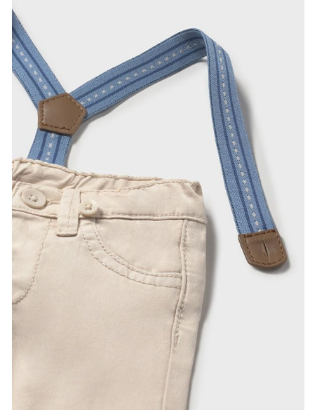 Pantaloni lungi cu bretele detasabile