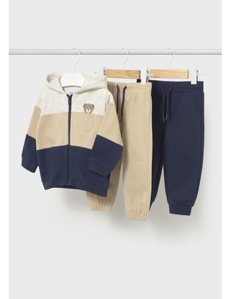 Trening 3 piese tricolor bebe