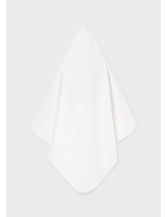 Prosop cu gluga bebe white 2