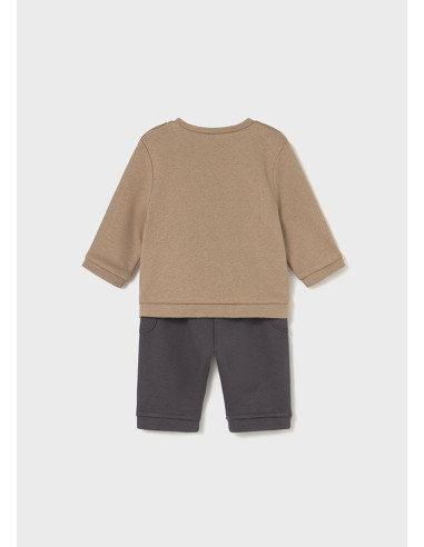 Set cu pantaloni si bluza catelus nou-nascut