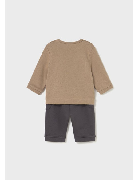 Set cu pantaloni si bluza catelus nou-nascut