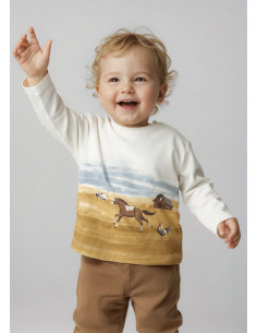 Tricou bebe imprimeu ferma