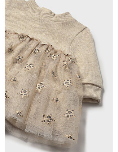 Rochie tul stelute nou-nascut
