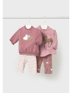 Set colanti 4 piese nou-nascut -Orquidea