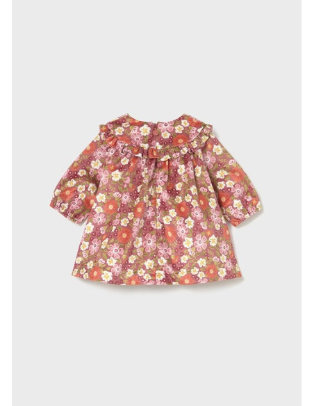 Rochie catifea cu imprimeu nou-nascut