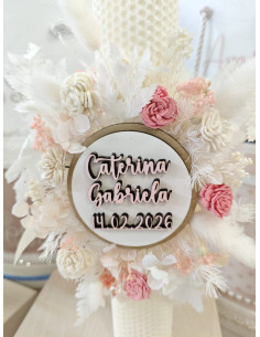 Lumanare botez personalizata 2