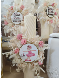 Lumanare ceara naturala fata 2