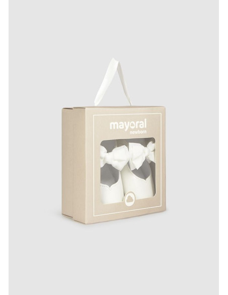 Pantofi cu fundita nou-nascut