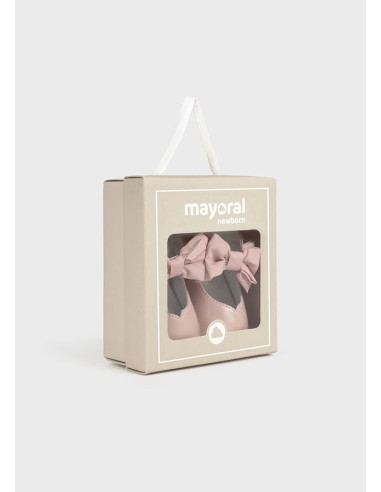 Pantofi cu fundita nou-nascut -Petal