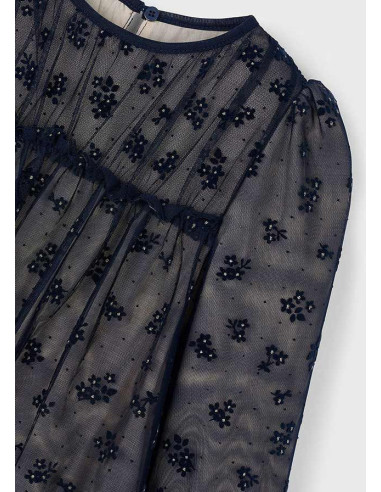 Rochie tul fetita Navy