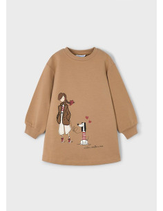 Rochie cu grafica fetita