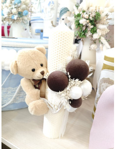 Lumanare botez cu urs 2