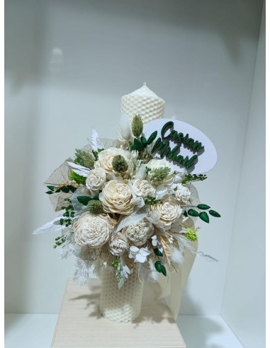 Lumanare botez personalizata