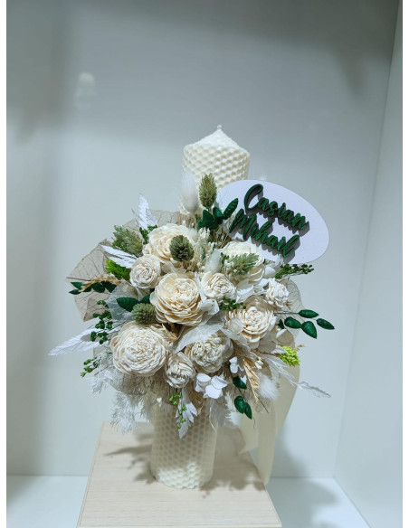 Lumanare botez personalizata