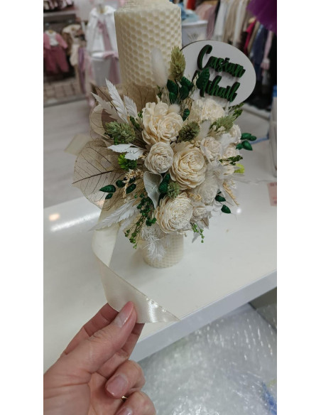 Lumanare botez personalizata