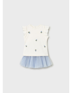 Set fusta din tul bebe sky