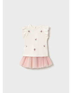 Compleu fusta din tul bebe.