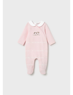 Set pijama nou-nascut Roz baby 2