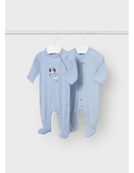 Set pijama nou-nascut sky