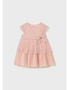 Rochie din tul plisat bebe 2