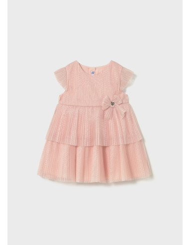 Rochie din tul plisat bebe