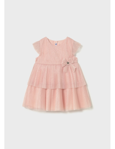 Rochie din tul plisat bebe
