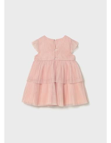 Rochie din tul plisat bebe