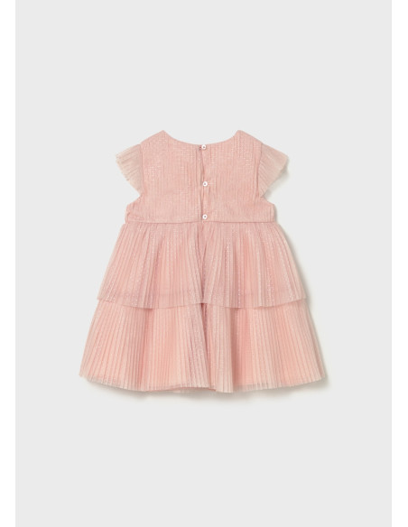 Rochie din tul plisat bebe