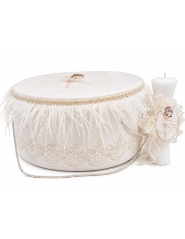 Set Cufar si Lumanare pentru Botez- Balerina