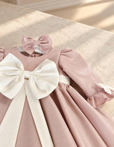 Rochie botez "Rebeca"-rose