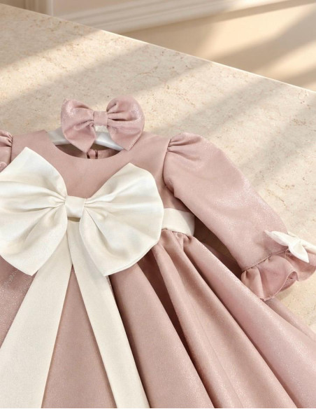 Rochie botez "Rebeca"-rose