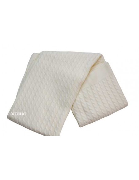 Patura crosetata ivory bebe
