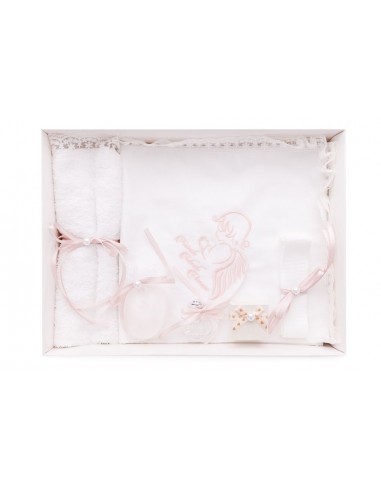 Trusou de botez Quick Box înger roz