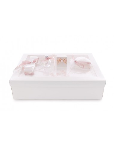 Trusou de botez Quick Box înger roz