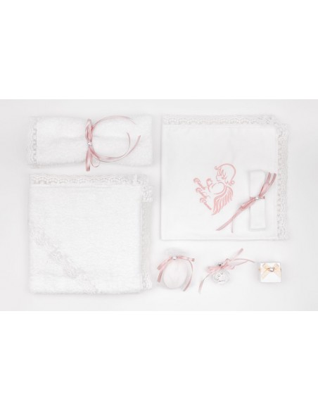 Trusou de botez Quick Box înger roz