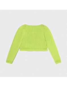Cardigan tricot aplicatie bebe fetita 2