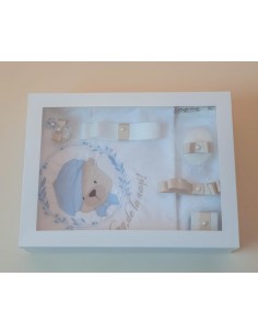 Trusou botez ursulet bleo-bej