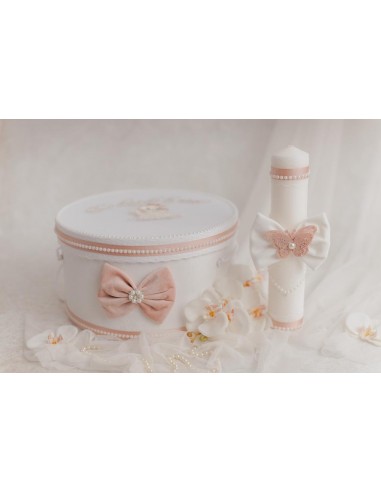 Trusou botez white & rose