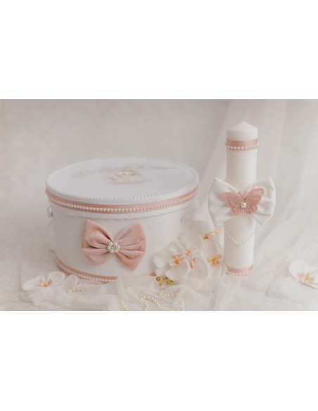 Trusou botez white & rose